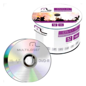 Midia Dvd-R 4.7Gb Multilaser 16X Com 50 Un