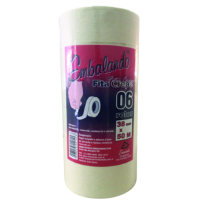 Fita Adesiva Crepe Branca 38x50