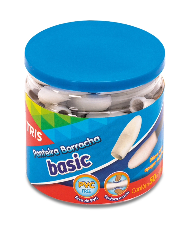 Borracha Ponteira Branca Tris