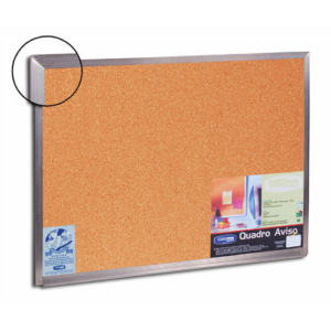 Quadro Cortiça Branco Eco Moldura Alumínio
