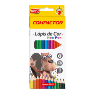 Lápis De Cor Neo-Pen 12 Cores Compactor