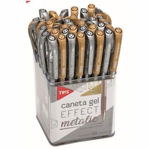 Caneta Gel Effect Metalic Tris