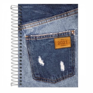 Agenda Jeans Costurada Tilibra