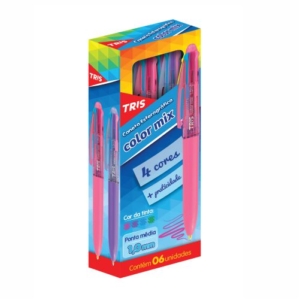 Caneta 4 Cores Color Mix Fashion Tris
