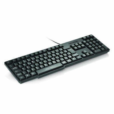 Teclado Básico Slim Preto Ps/2 Preto Multilaser TC225 - Imagem 2