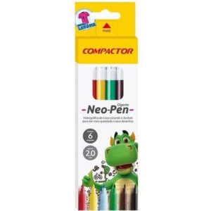 Canetinha Neo-Pen 6 Cores Compactor
