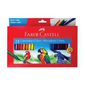 Canetinha Hidrográfica 24 Cores Faber Castell