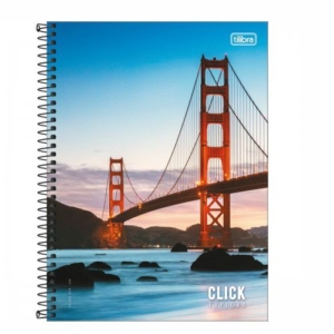 Caderno Capa Dura Universitário 80 Folhas Click Tilibra