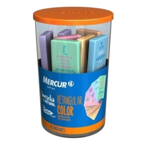 Borracha Mercur Natural Retangular Color