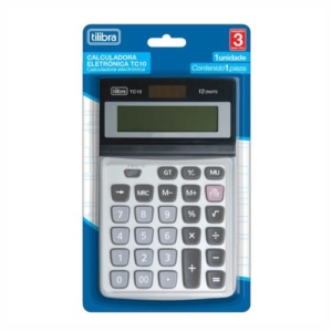 Calculadora TC10 Cinza 12 Dígitos Tilibra