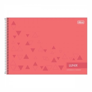 Caderno Desenho Capa Dura Espiral 60 Folhas Lunix Tilibra