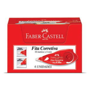 Fita Corretiva 4mm x 10 m Faber Castell