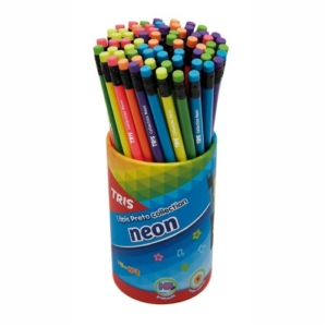 Lápis Grafite Neon Com Borracha Tris