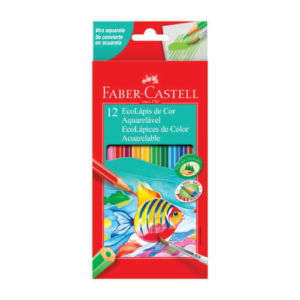 Lápis de Cor 12 Cores Aquarelável Faber Castell