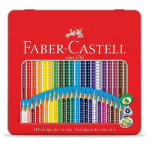 Lápis de Cor 24 Cores Grip Faber Castell
