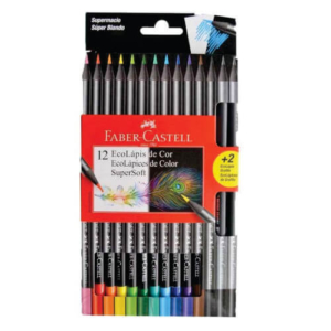 Lápis de Cor 12 Cores Supersoft Faber Castell