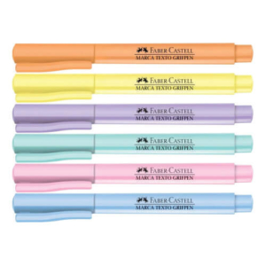 Caneta Marca Texto Grifpen Tons Pastéis Faber Castell