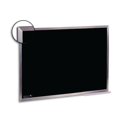 Quadro Negro Slim Moldura Alumínio