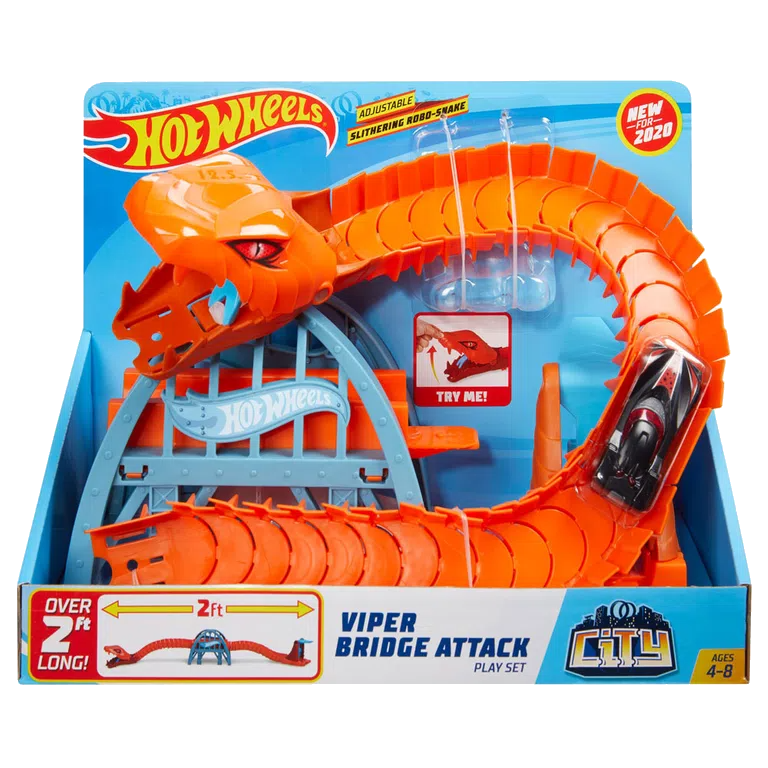 Brinquedos - Pista Hot Wheels City Ataque de Triceratops - Mattel