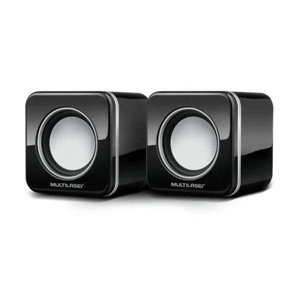Caixa De Som Multilaser 20 Mini 4W Rms Black Pia