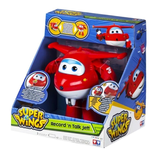 Boneco Jett Super Wings  Grava e Fala