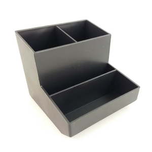 Organizador de Mesa Trio Quadrado Preto