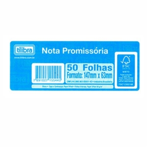 Bloco Nota Promissória 50 Folhas Tilibra