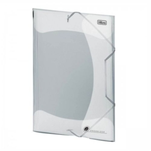 Pasta Aba Elástica Organizer Transparente Tilibra