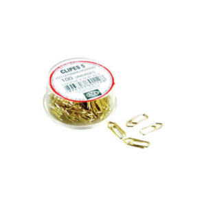 Clipe Mini 5 Dourado Com 100 Unidades ACC