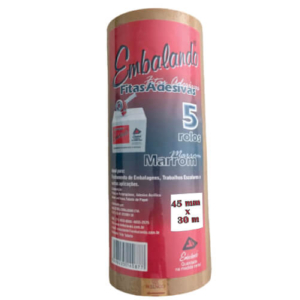 Fita Adesiva PVC Marrom 45x30 Embalando
