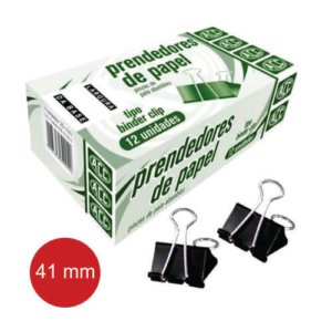Prendedor De Papel 41 mm Com 12 Unidades ACC