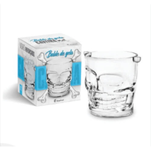 Balde Para Gelo de Vidro Caveira 1000ml