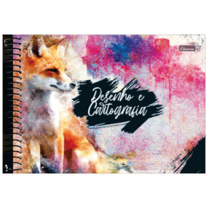 Caderno Desenho Capa Dura Espiral 60 Folhas Four Young