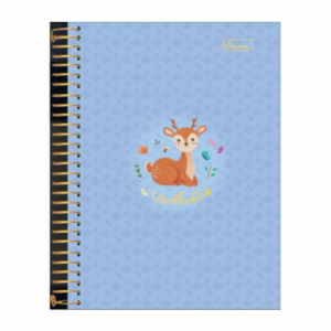 Caderno Colegial Capa Dura 80 Folhas Woodland