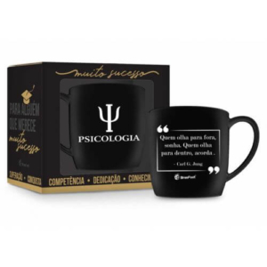 Caneca Porcelana Urban 360ml Psicologia