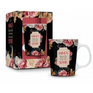 Caneca Porcelana Premium Nunca Desista Das Coisas 280ml