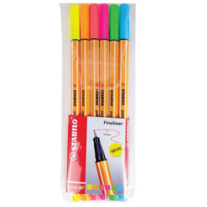 Caneta Point 88 0.4 Com 6 Cores Stabilo