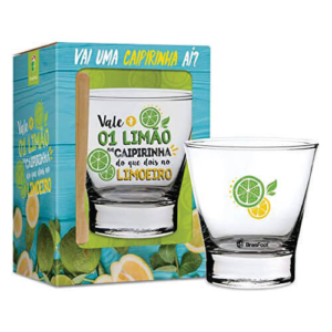 Conjunto Caipirinha Vale Mais 1 Limão Copo + Socador
