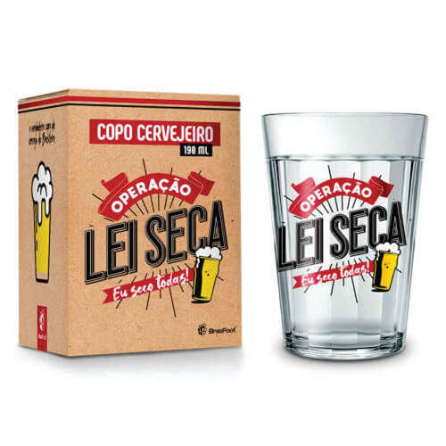 Copo Americano 190ml Operção Lei Seca