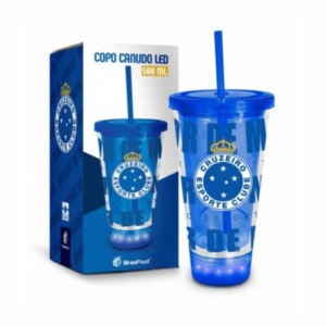 Copo Com Canudo Led Cruzeiro