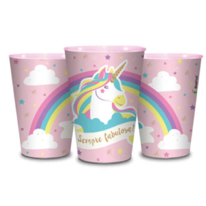 Copo Plástico 600ml Unicórnio 2