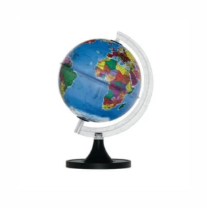Globo Terrestre 21cm Gênio Pol Base Preta