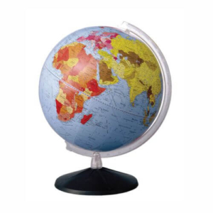 Globo Terrestre 30cm Continental Pol Base Preta