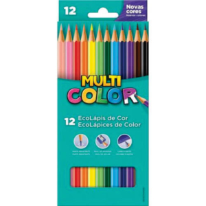 Lápis de Cor 12 Cores Multicolor
