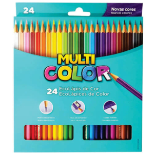 Lápis De Cor 24 Cores Multicolor