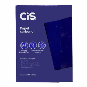 Carbono Dupla Face Azul Com 100 Unidades