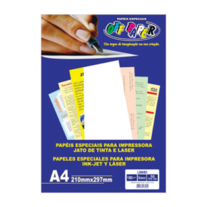Papel Linho A4 Branco - 180g