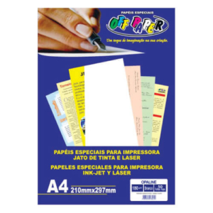 Papel Opaline A4 Branco - 180g