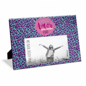 Porta Retrato Vidro 10 x 15 Leopardo