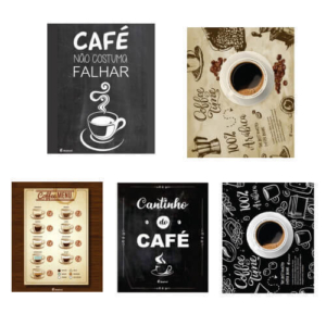 Quadro Papel MDF Café 2
